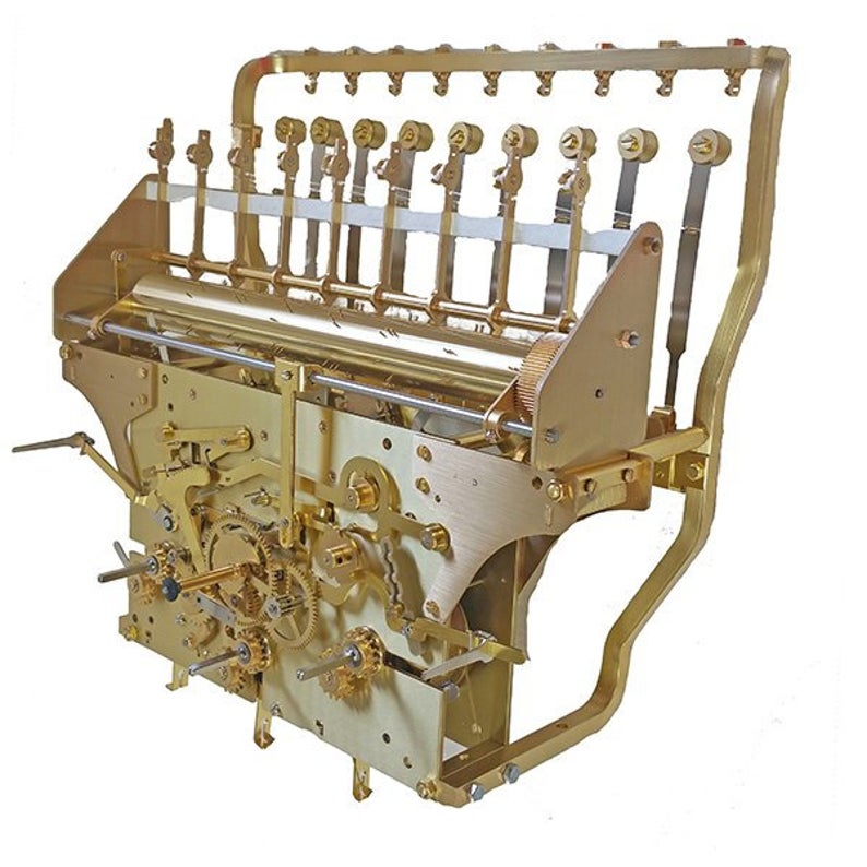Kieninger Clock Movement HTU 06 with 9 Tube Tubular Chime
