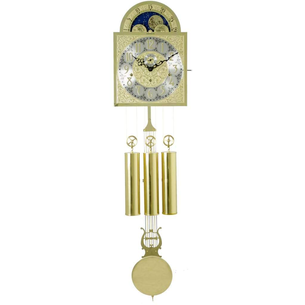 Kit - Hermle 1161-853/94cm Clock Movement/clockworks DIY Kit, Moving Moon Dial, Lyre Pendulum Bob, Model ZEMP00248