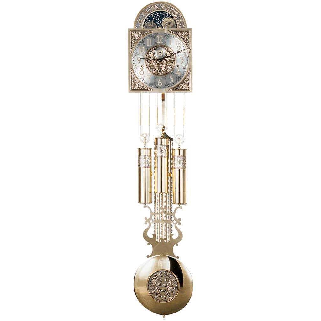Kit - Hermle 1171 Flagship Cable-driven Movement/clockworks DIY Kit, Moon Dial Center Designed 10 1/2" Lyre Pendulum Model ZEMP00269