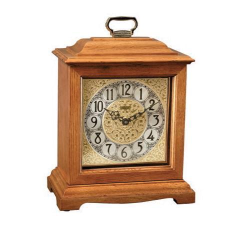 Hermle Bracket-Style Mechanical Mantel Clock Complete DIY Kit, Oak