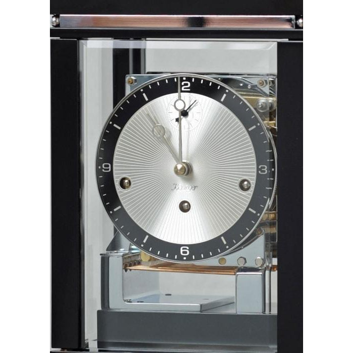 Kieninger 1267-96-02 Charleston Mantel Clock,Triple chimes, Sunbeam Dial, Black