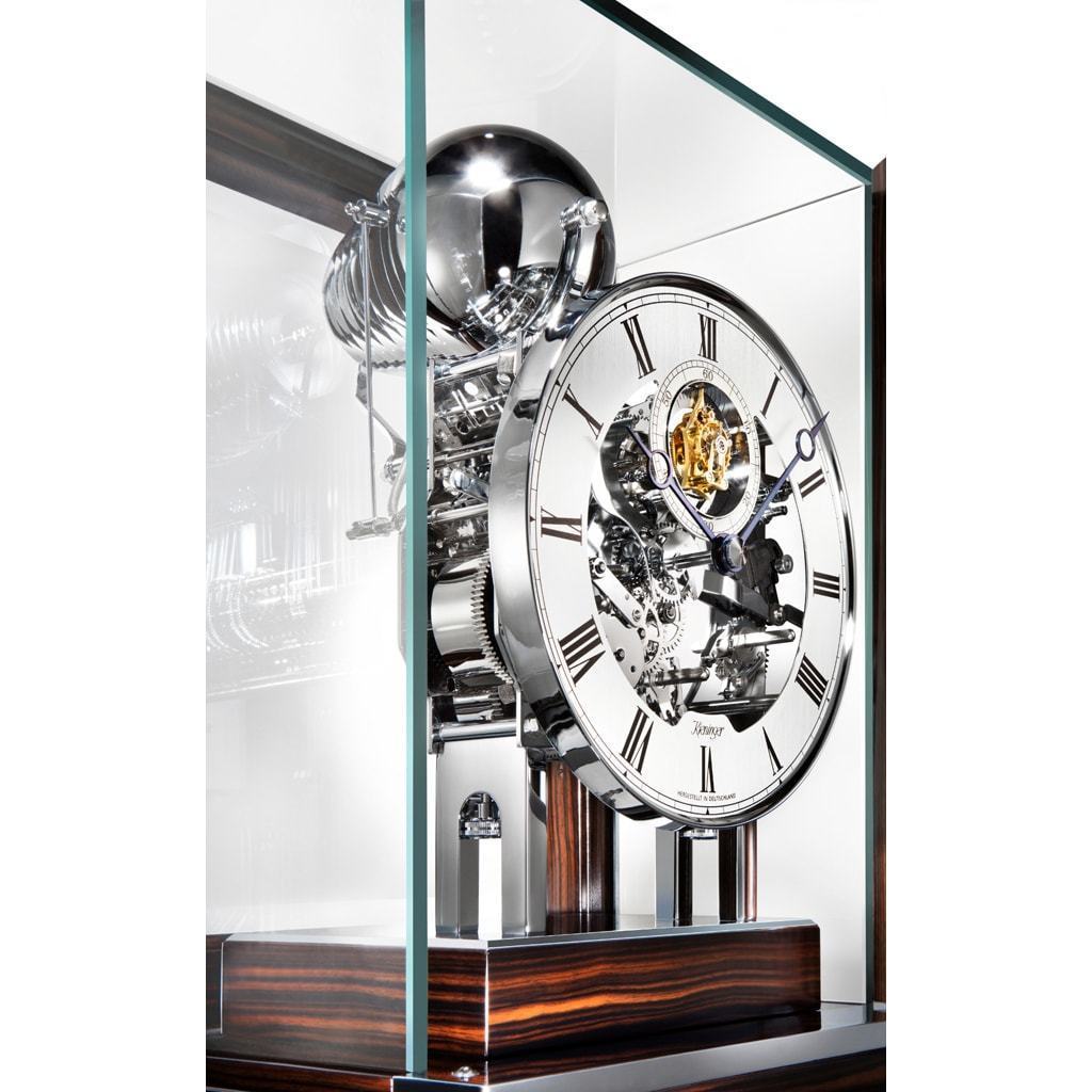 Mantel / Mantle / Table Clock - Kieninger 1713-57-01 250 Limited Edition TOURBILLON BELLS Mantel Clock With Nested Bell And Triple Chimes
