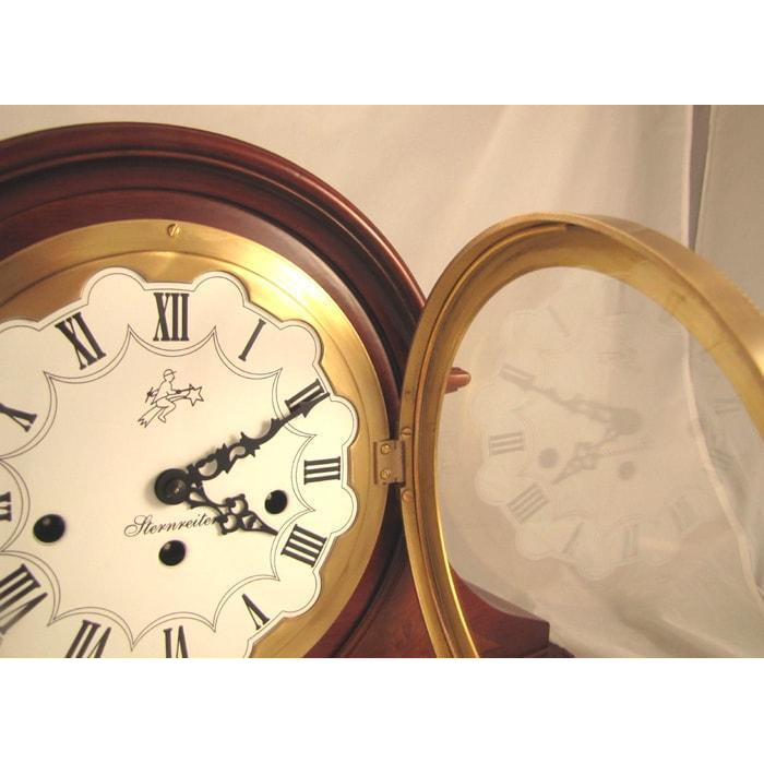 Sternreiter Tristan MM 808 126 08 Mechanical Tambour Mantel Clock, 8-Day, Cherry