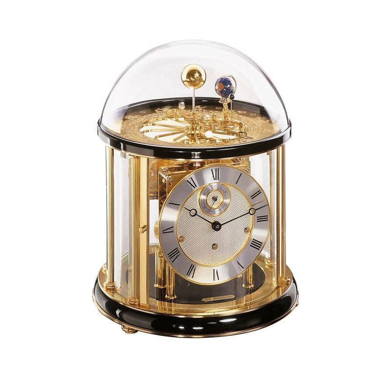 Linden Quartz Moon Phase offers Dome Clock. Made In Germany Moon Sun Gold Tone Vintage