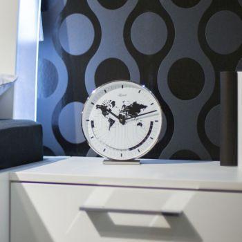 Modern Design Mantel Clocks - Hermle BUFFALO I Quartz Table / Desk Clock 22704002100