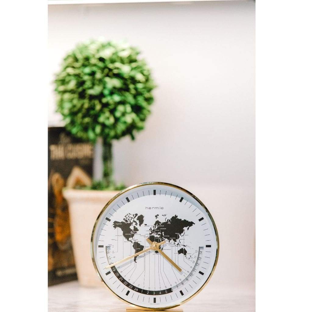 Modern Design Mantel Clocks - Hermle BUFFALO I Quartz Table / Desk Clock 22704002100