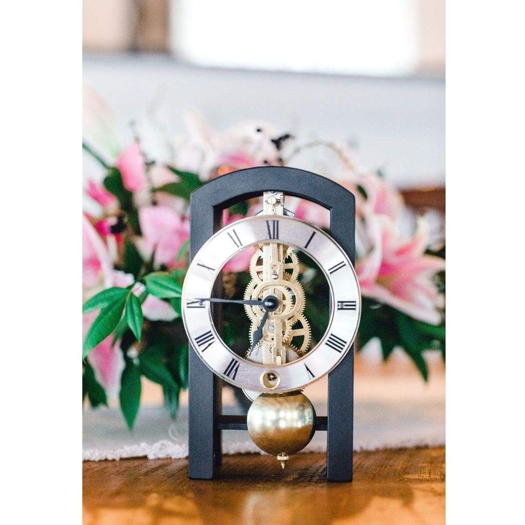 Modern Design Mantel Clocks - Hermle PATTERSON Mechanical Table Clock #23015740721, Black