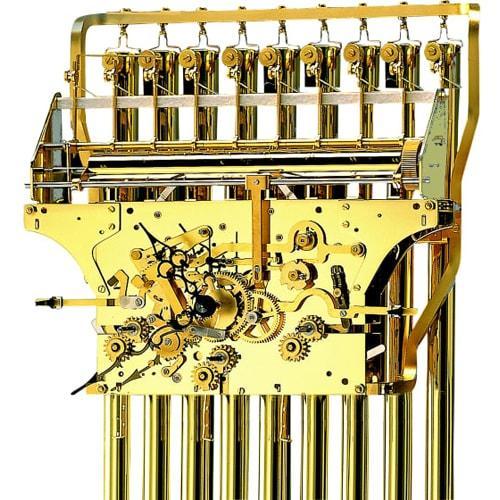 Movement - Kieninger Clock Movement HTU 06 With Tubular Chime: 9 Tubes