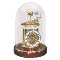 Hermle ASTROLABIUM Quartz Table Clock 22836072987, Mahogany and Brass