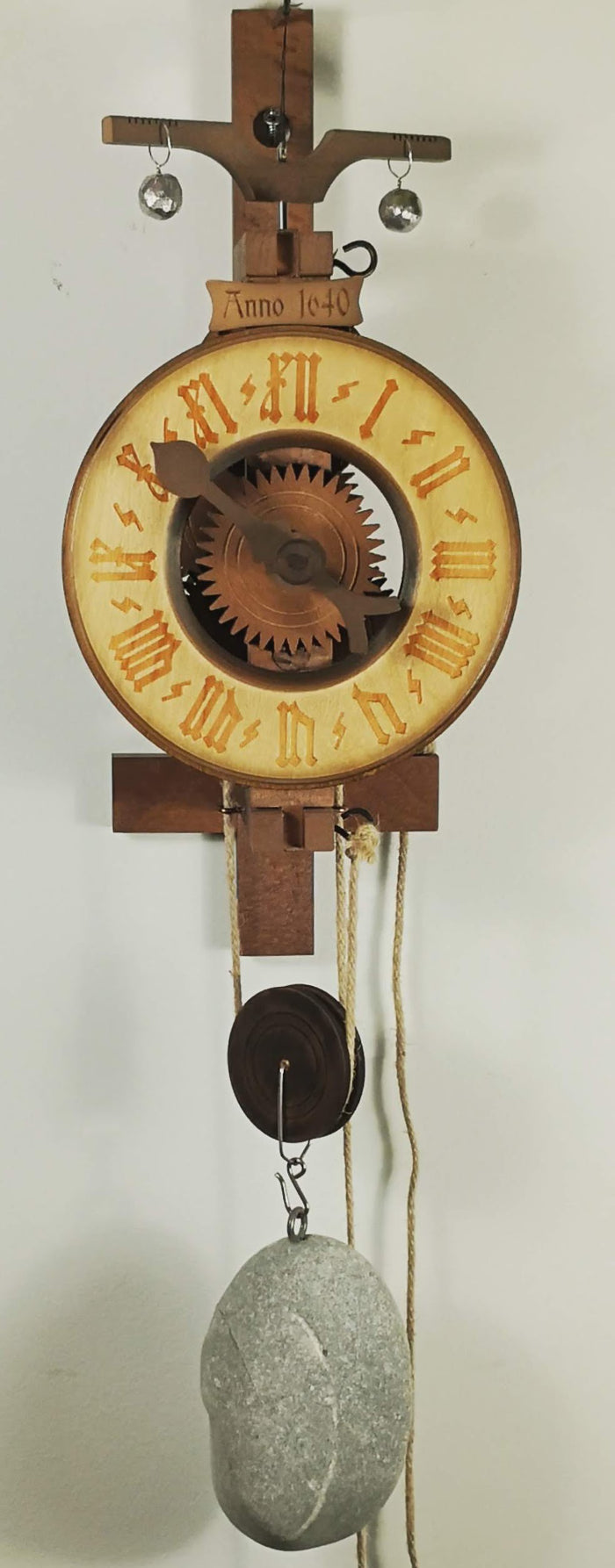 Romba HOHENZOLLERN 7640 Waaghur Rock Weigh Driven Clock with Wooden Gears