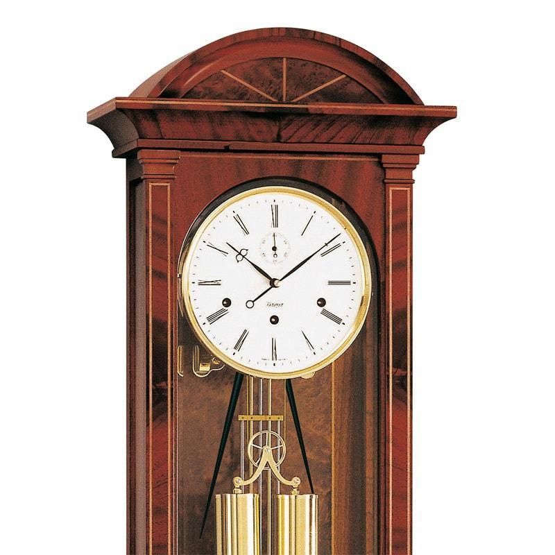 Wall Clock / Regulator - Kieninger Chesterfield 2542-31-01 Cable Regulator Wall Clock, Westminster Chime, Mahogany