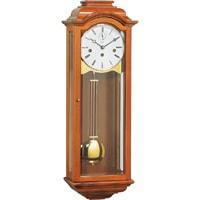 Wall Clock / Regulator - Kieninger PAGODA 2702-41-01 Wall Clock Regulator, Spring-Wind Wall, Westminster Chime, Natural Cherry
