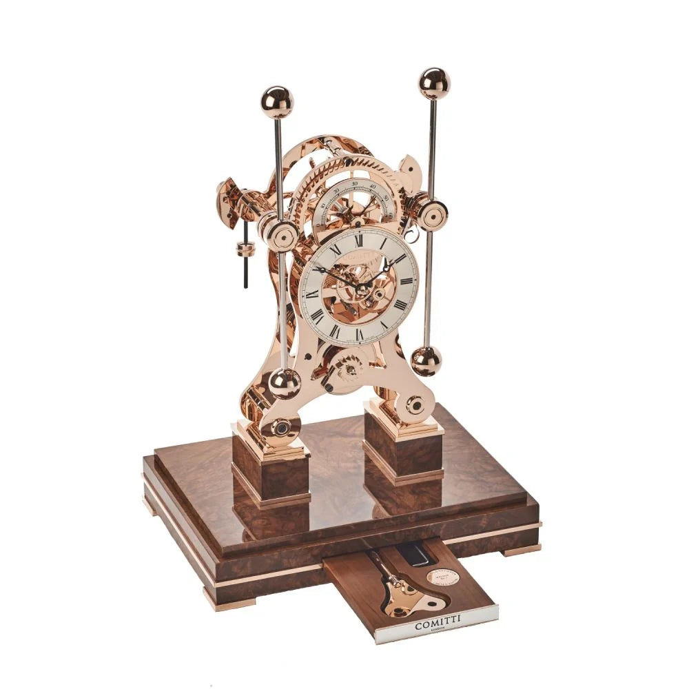 Comitti  Navigator s5266rg Table Clock, Limited Edition Rose Gold Navigator