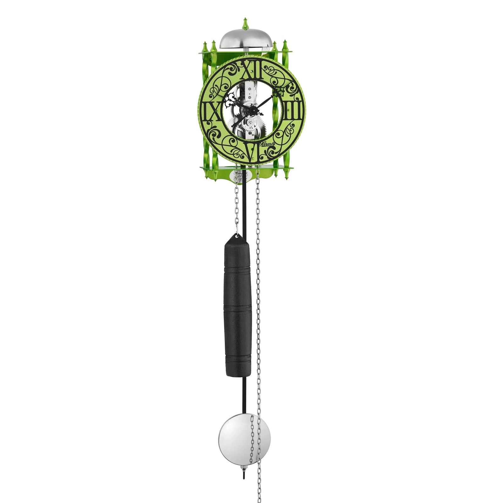 Hermle HERA Weight Driven Wall Clock Wrought Iron, Bright Color 71015T10711