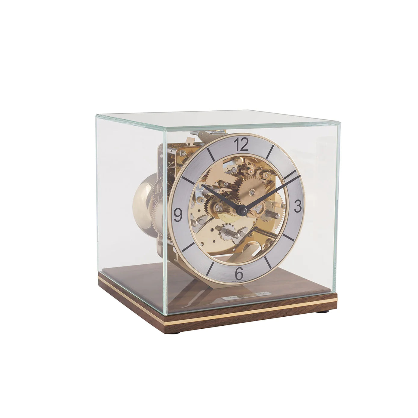 Hermle CLARKE Modern Table Clock Walnut finish, Model 23052030340