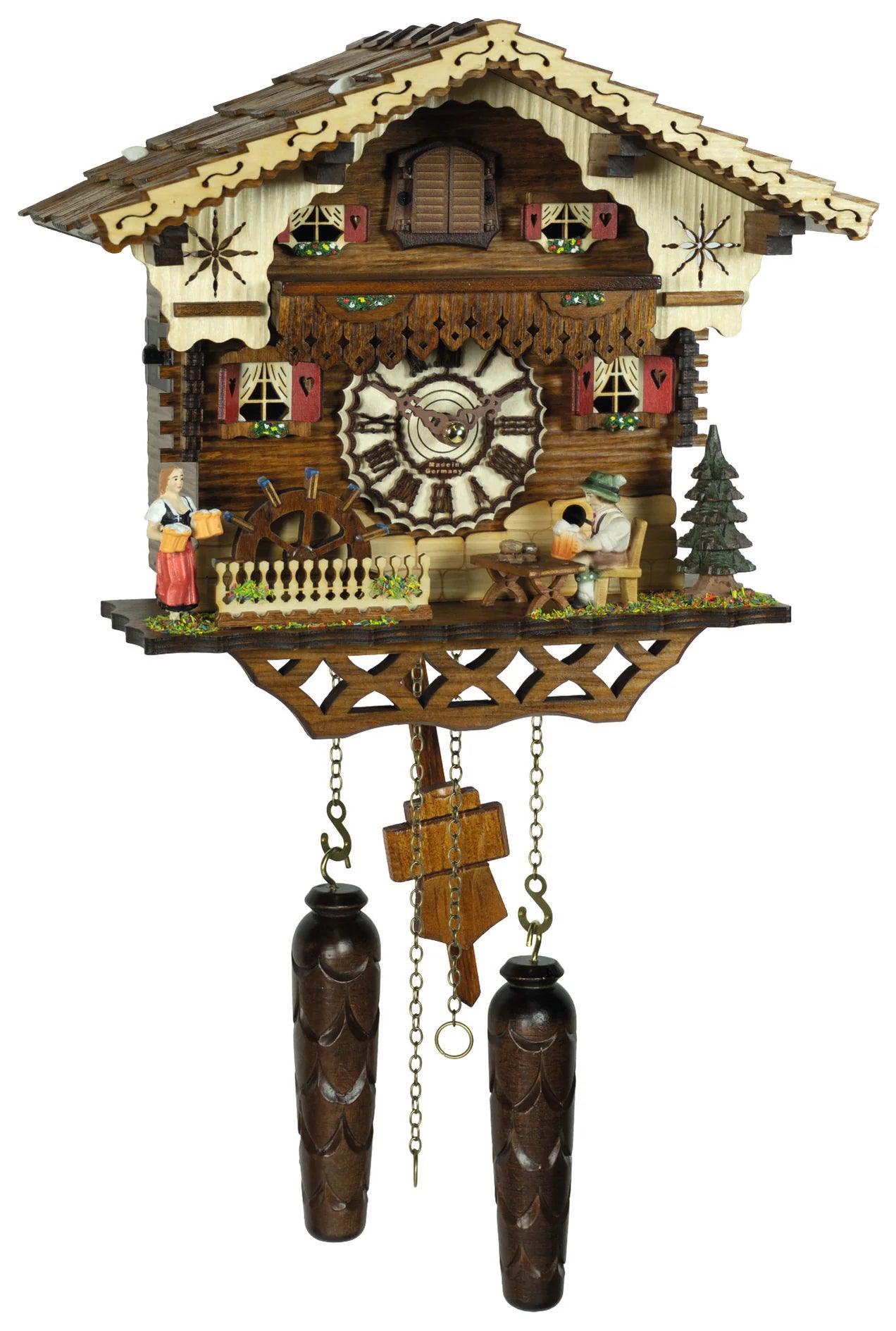Hermle GUNTER Black Forest Carved Cuckoo Clock Model 87000
