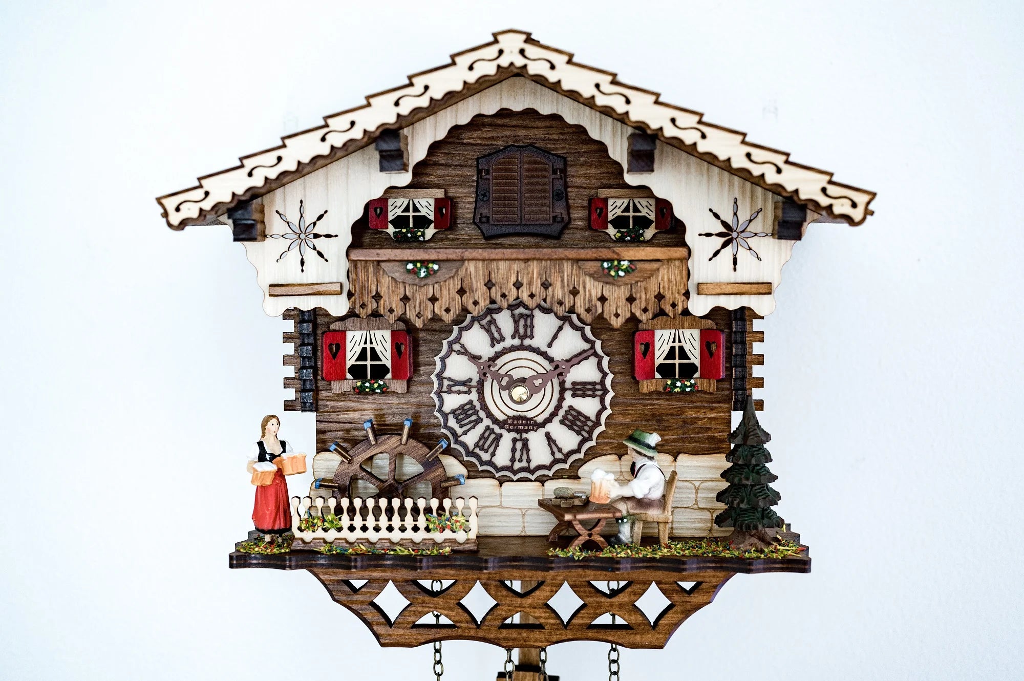Hermle GUNTER Black Forest Carved Cuckoo Clock Model 87000