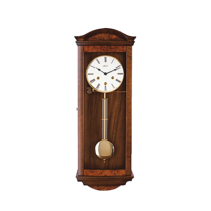 Hermle ISABELLA Regulator Wall Clock 71001030341, Burlwood Finish