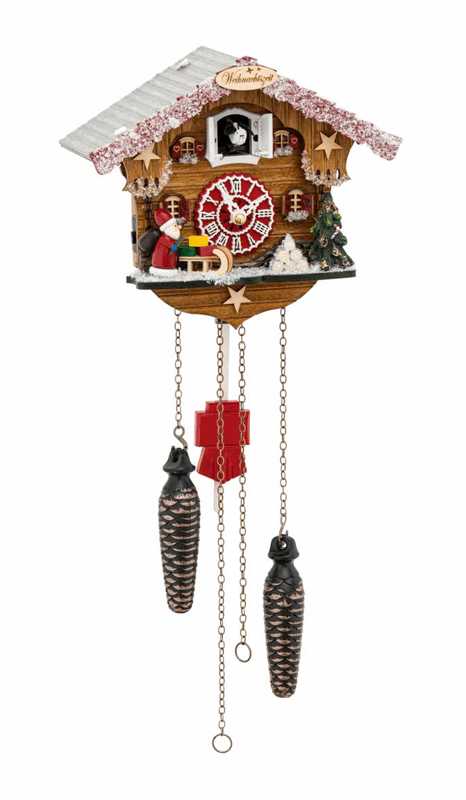 Hermle NOELLE Black Forest Carved Cuckoo Clock, Chalet Style Model 3600
