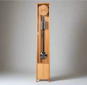 Comitti of London, Froxfield Floor Clock in Natural Oak, C1815S