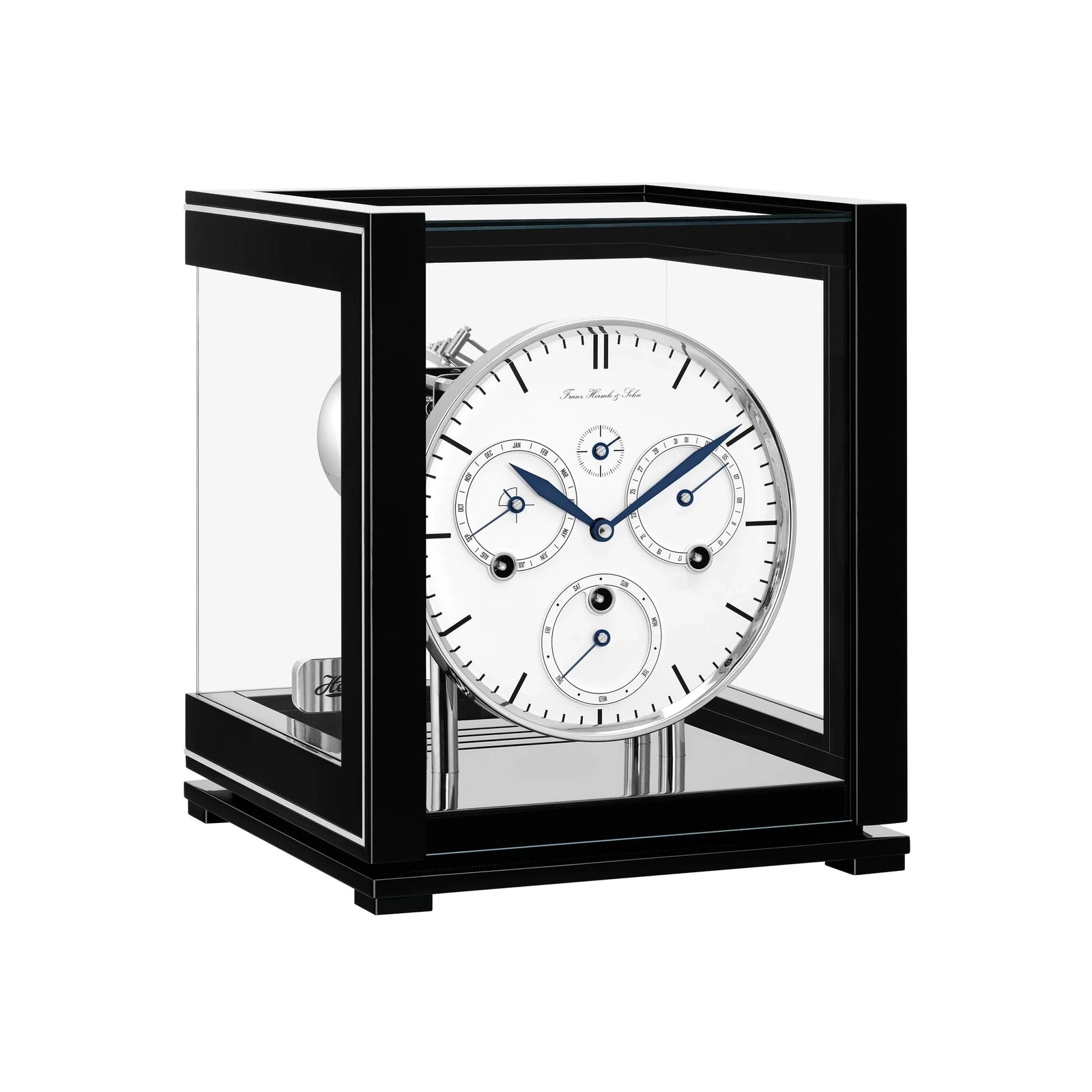 Hermle PERPETUAL CALENDAR Table Clock 23059740352, Black