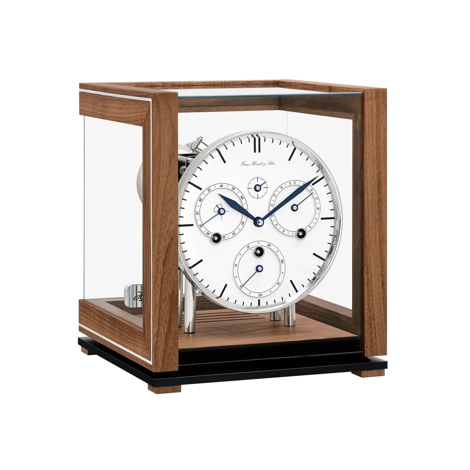 Hermle PERPETUAL CALENDAR Table Clock 23059740352, Black