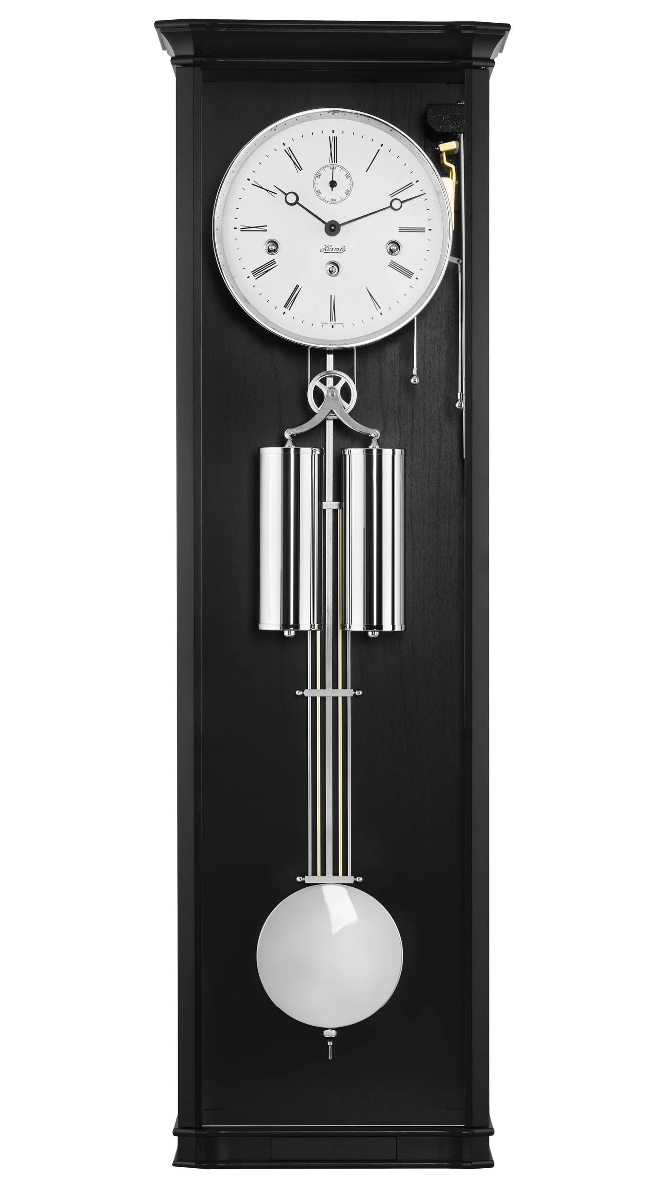 Hermle WILLIAM Mechanical Regulator Wall Clock 71008160351, Light Cherry