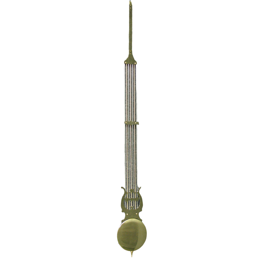 Hermle Clock PENDULUM LYRE 94cm for 6.5" Polished Bob