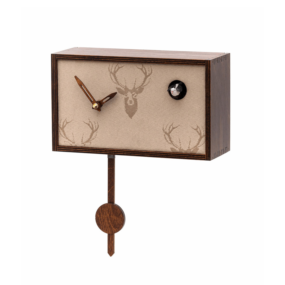 Hermle Callum modern cuckoo clock in brown