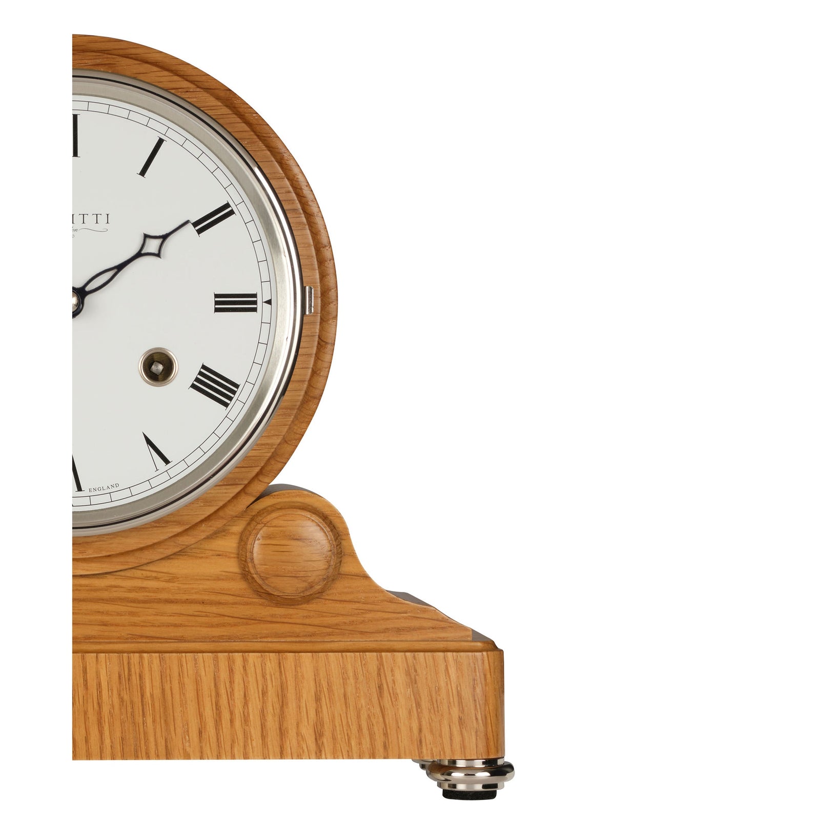 Comitti C4809S oak mantel clock