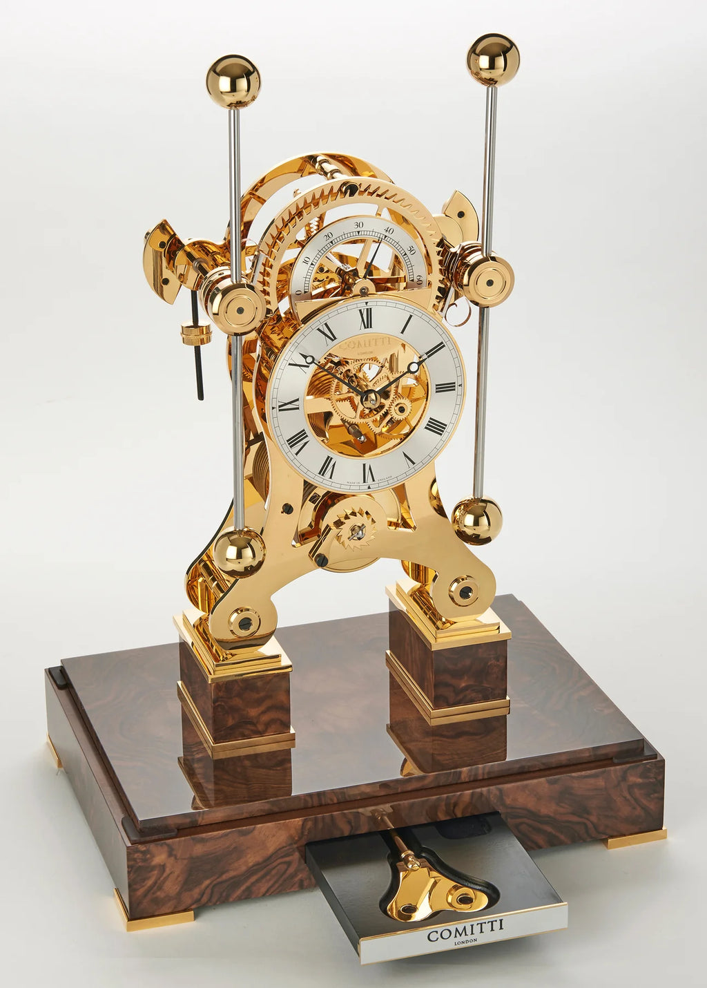 Comitti  Navigator s5276g, Gold Plated with Walnut Base