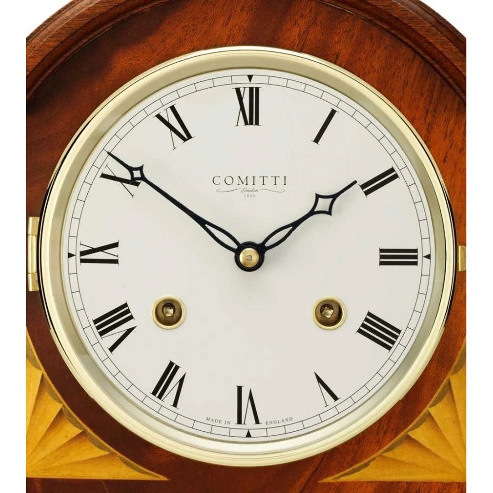 Comitti The Regency Break Arch - Bell Strike Table Clock, Mahogany, C4004S