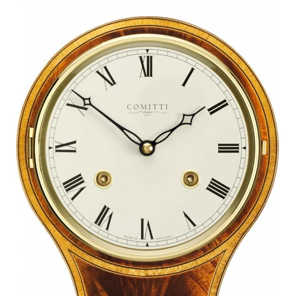 Comitti The Regency Balloon - Bell Strike Table Clock, Mahogany, C4101S
