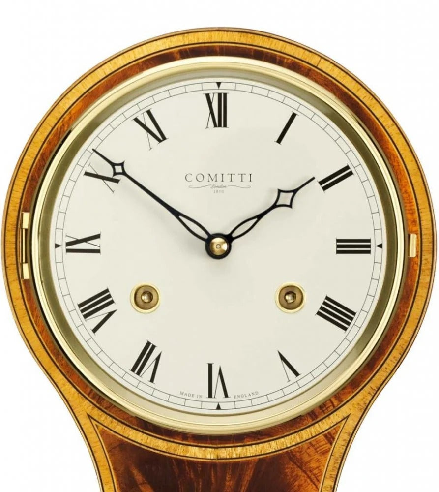 Comitti The Regency Balloon - Bell Strike Table Clock, Mahogany, C4101S