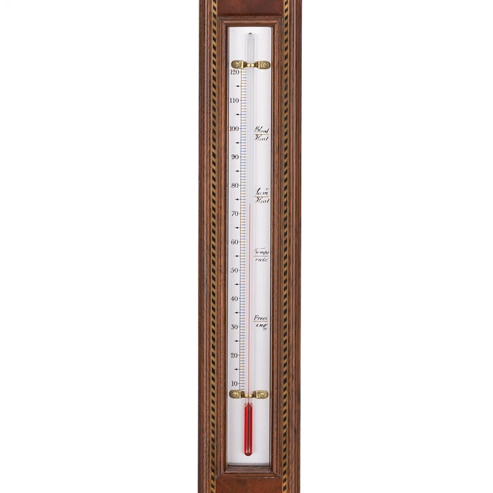 Comitti of London, Sheraton Door Stick Barometer, Cherry & Mahogany Veneer,  b625