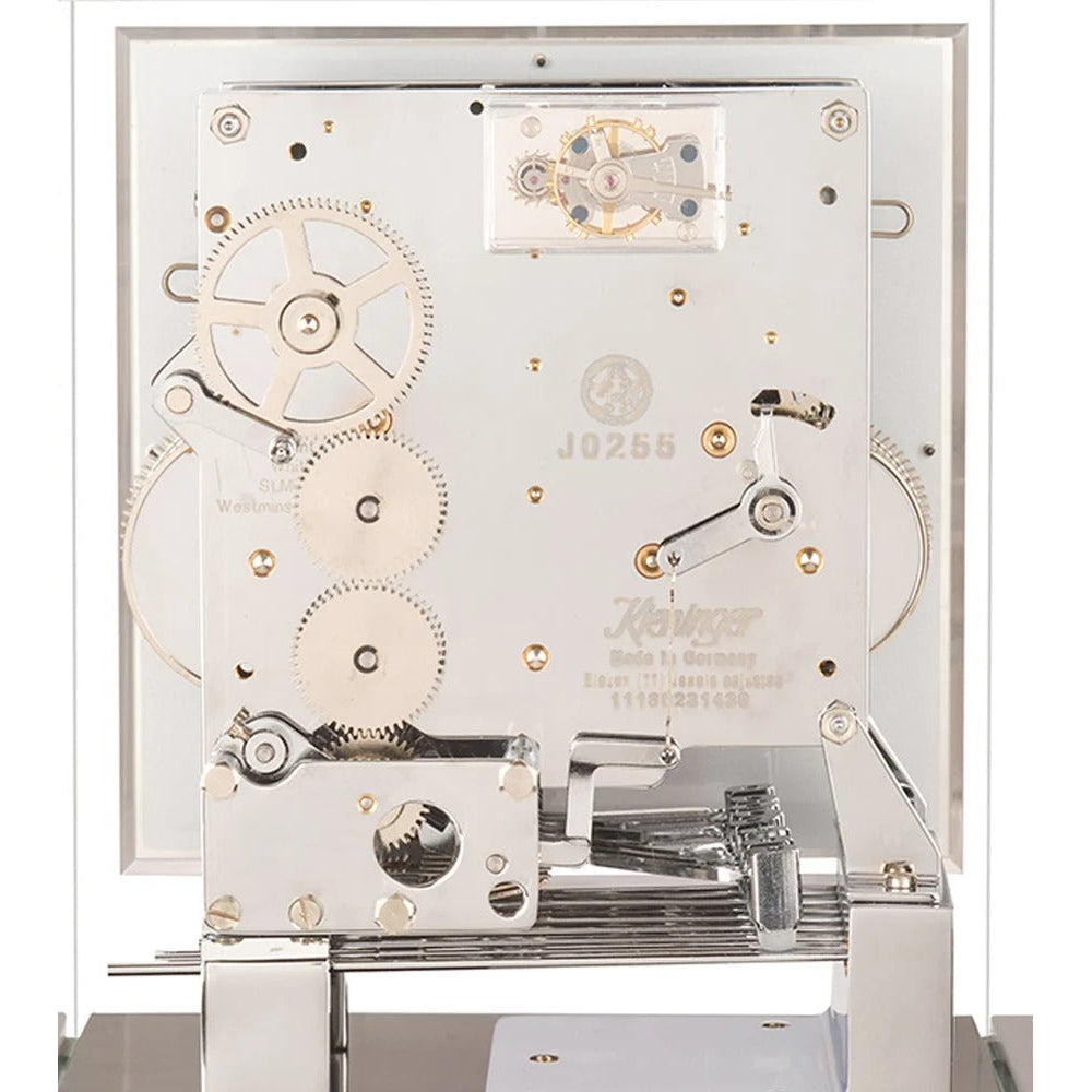 Comitti Stratford c4527tchch Table Clock, Chrome & Makassar