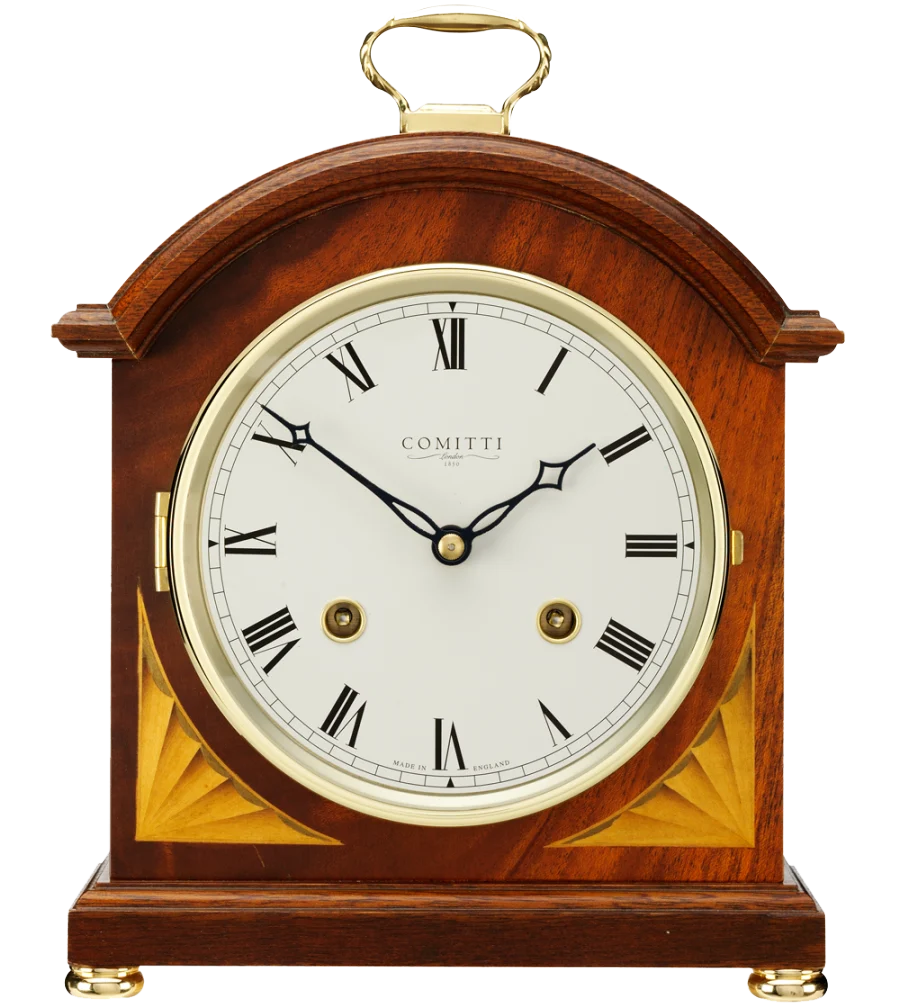 Comitti The Regency Break Arch - Bell Strike Table Clock, Mahogany, C4004S