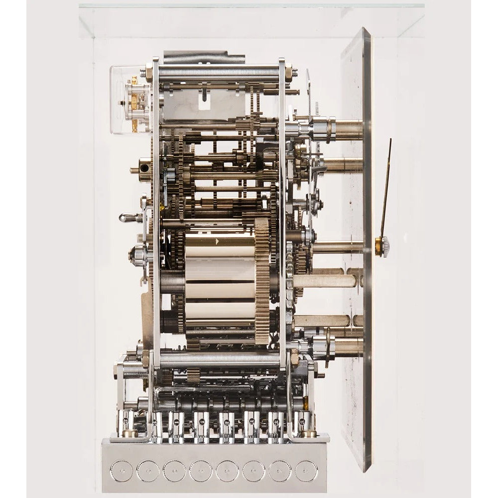 Comitti Stratford c4527tchch Table Clock, Chrome & Makassar