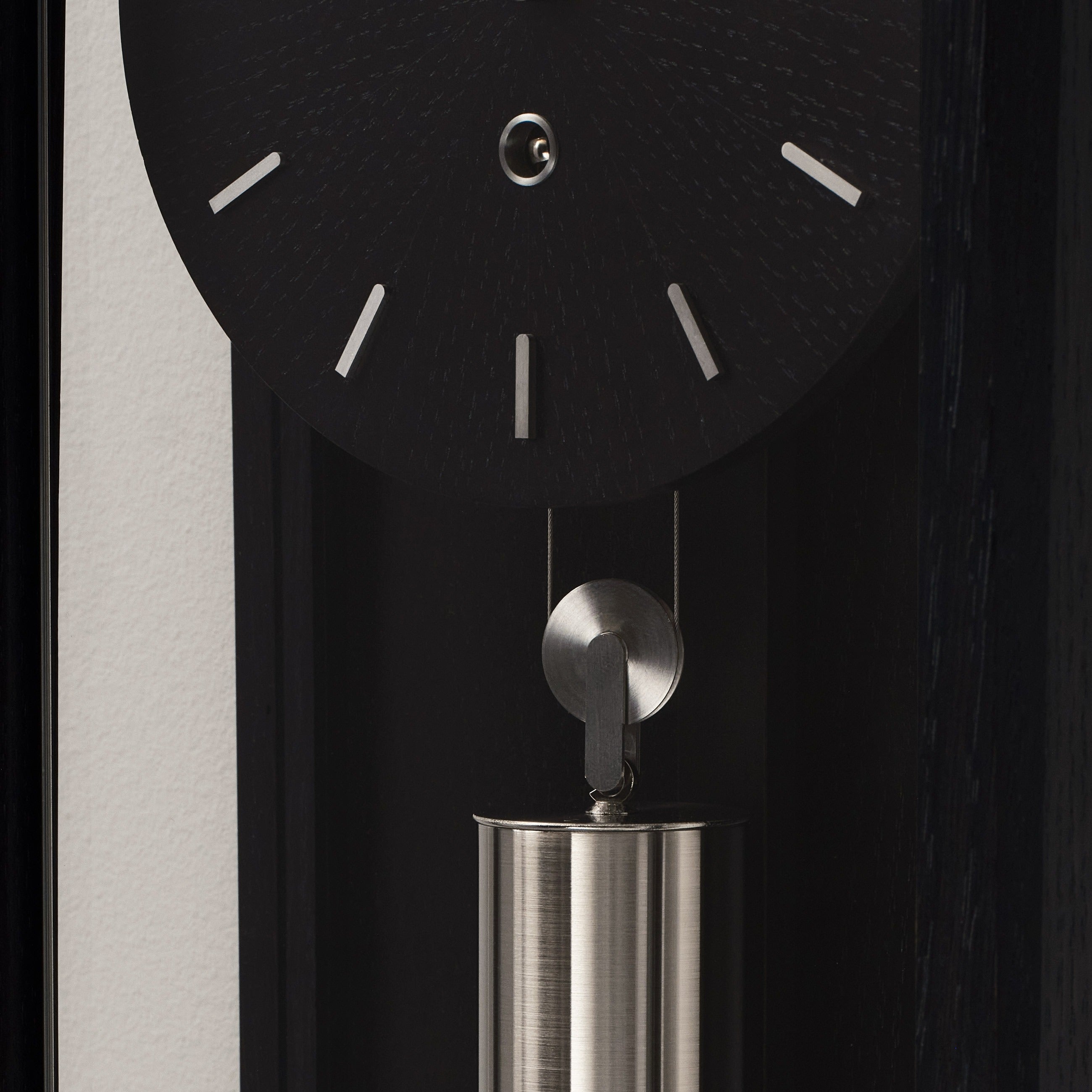 Comitti of London, THE FROXFIELD Wall Clock in Black Oak, c3815tp
