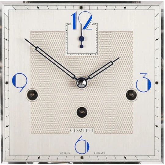 Comitti  Stratford c4927tchchg Table Clock, Brass & Green Maple Base
