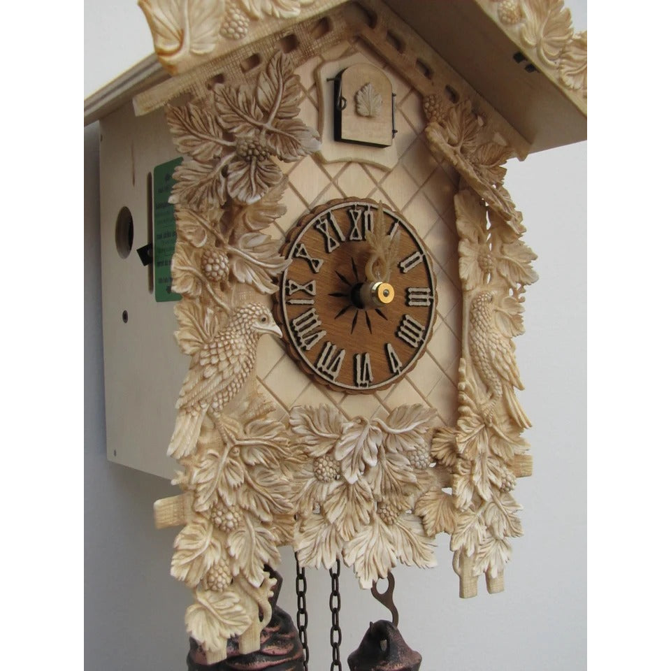 Sternreiter Black Forest Mechanical Cuckoo Clock #8226N, Carved Bone