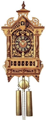 Rombach & Haas (Romba) FRETWORK Model 8264 8-DAY Black Forest Cuckoo Clock with Intricate Details