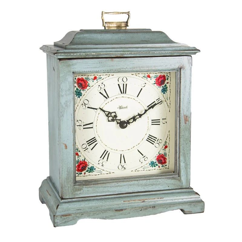 Hermle AUSTEN Bracket-Style Quartz Mantel Clock 22518BQ, Black