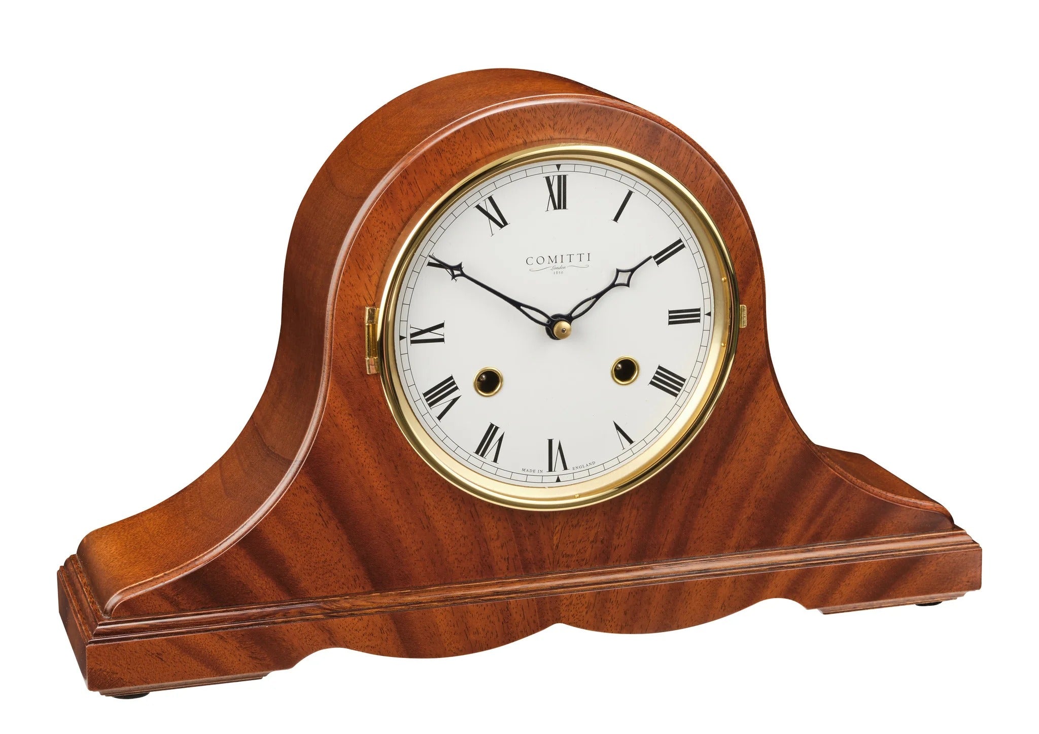 Comitti The Regency Napoleon - Bell Strike Table Clock, Mahogany, C4119S