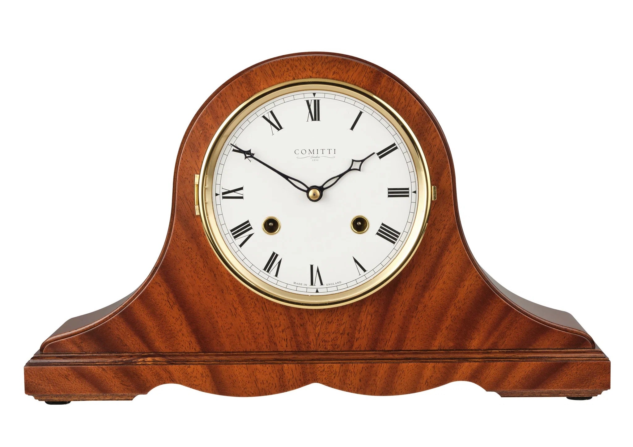 Comitti The Regency Napoleon - Bell Strike Table Clock, Mahogany, C4119S
