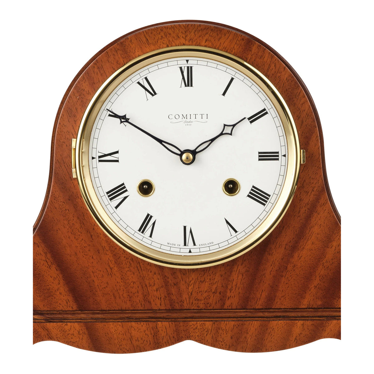 Comitti The Regency Napoleon - Bell Strike Table Clock, Mahogany, C4119S