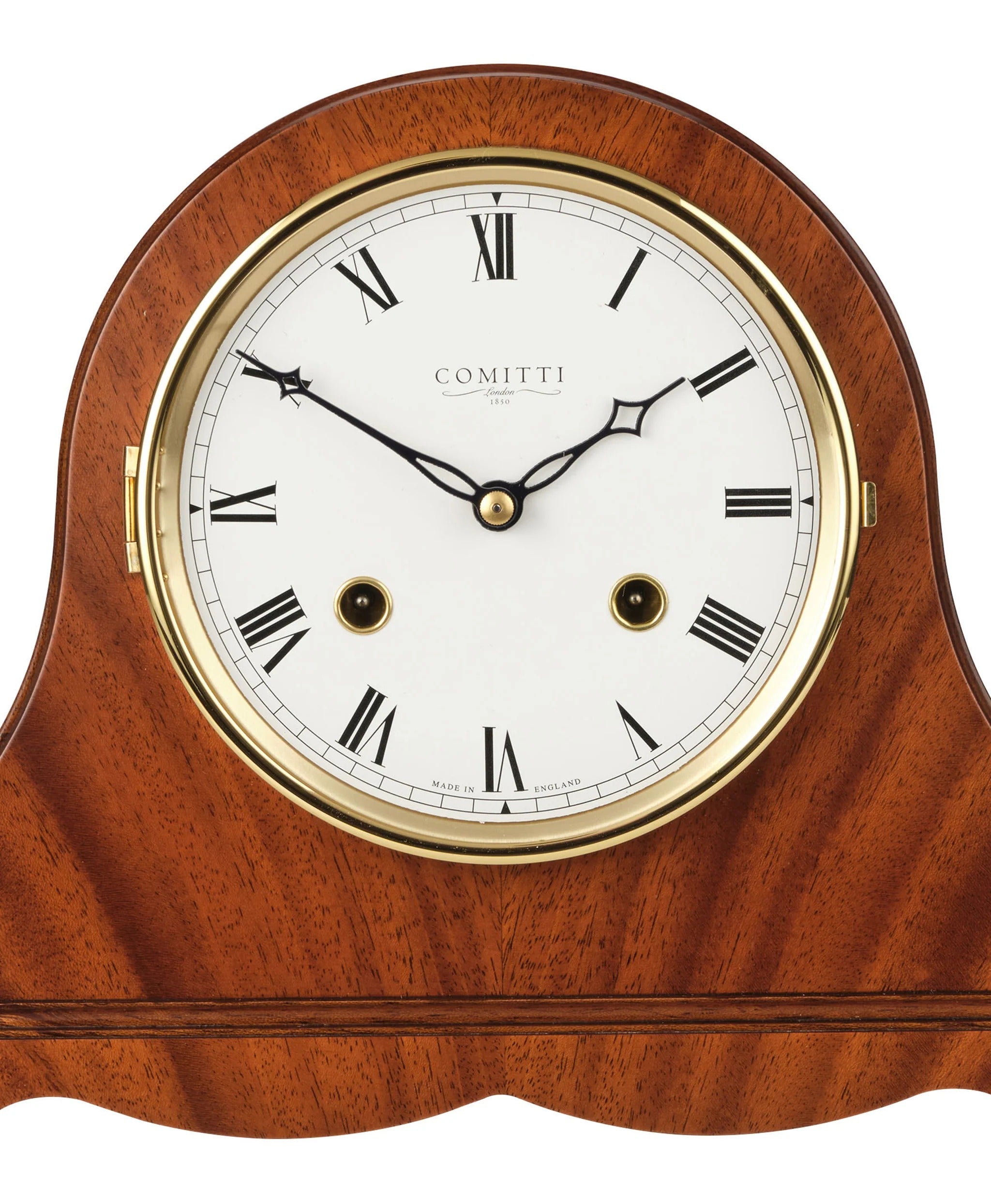 Comitti The Regency Napoleon - Bell Strike Table Clock, Mahogany, C4119S
