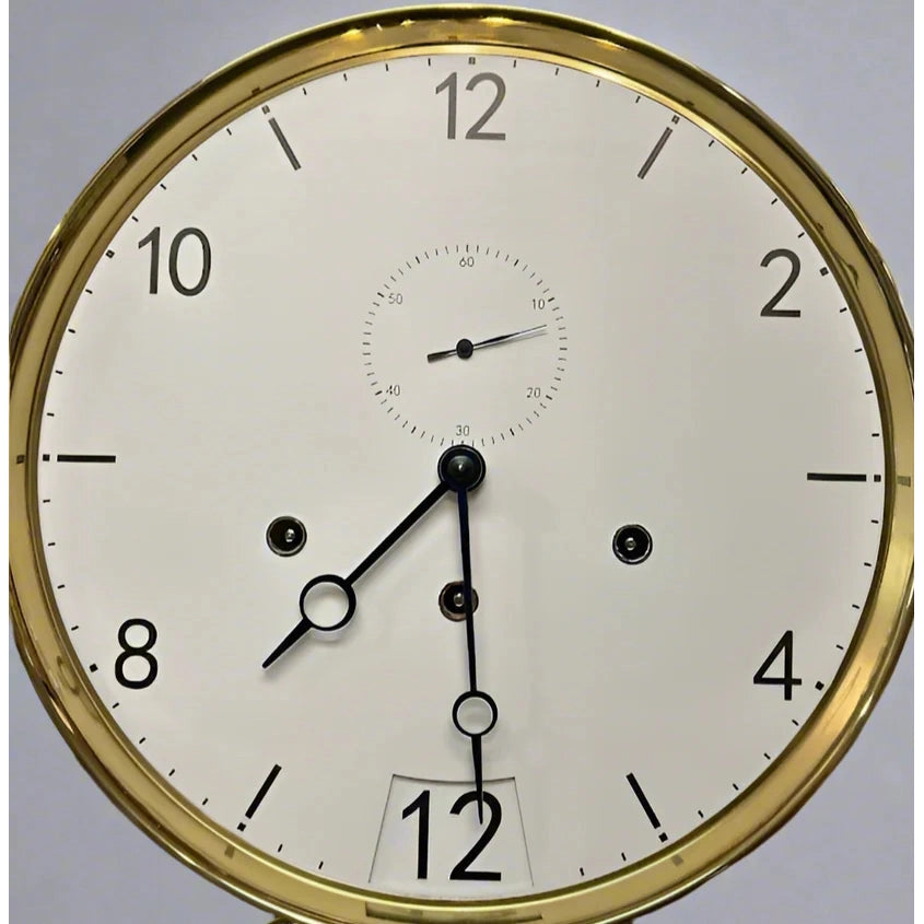 Kieninger BIG DATE Floor Clock, Natural Cherry, Burl Finish, Westminster Chime #01934101