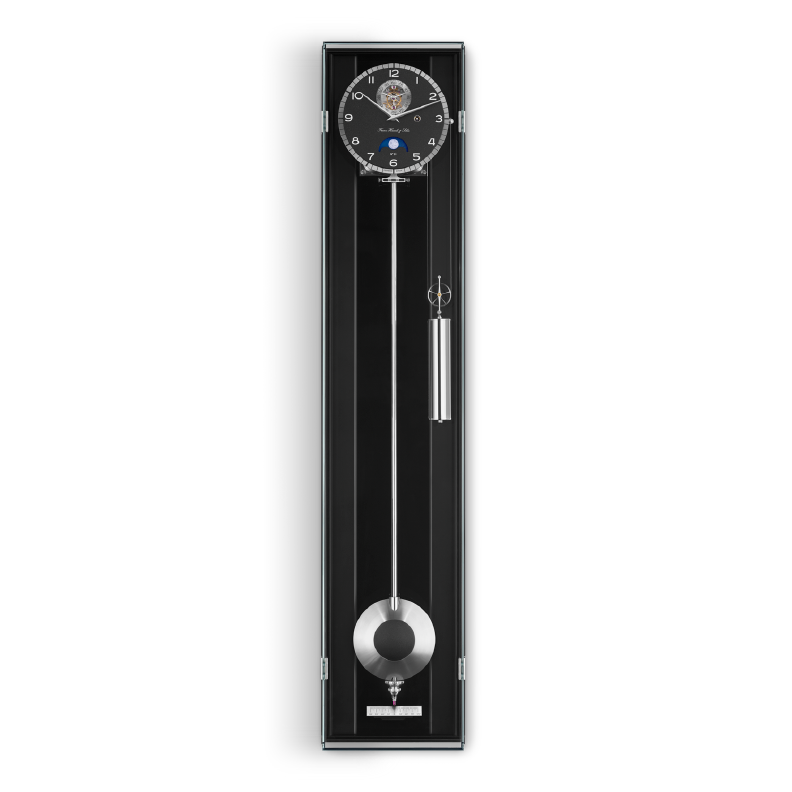 Hermle Masterpiece 2026 precision wall clock in black