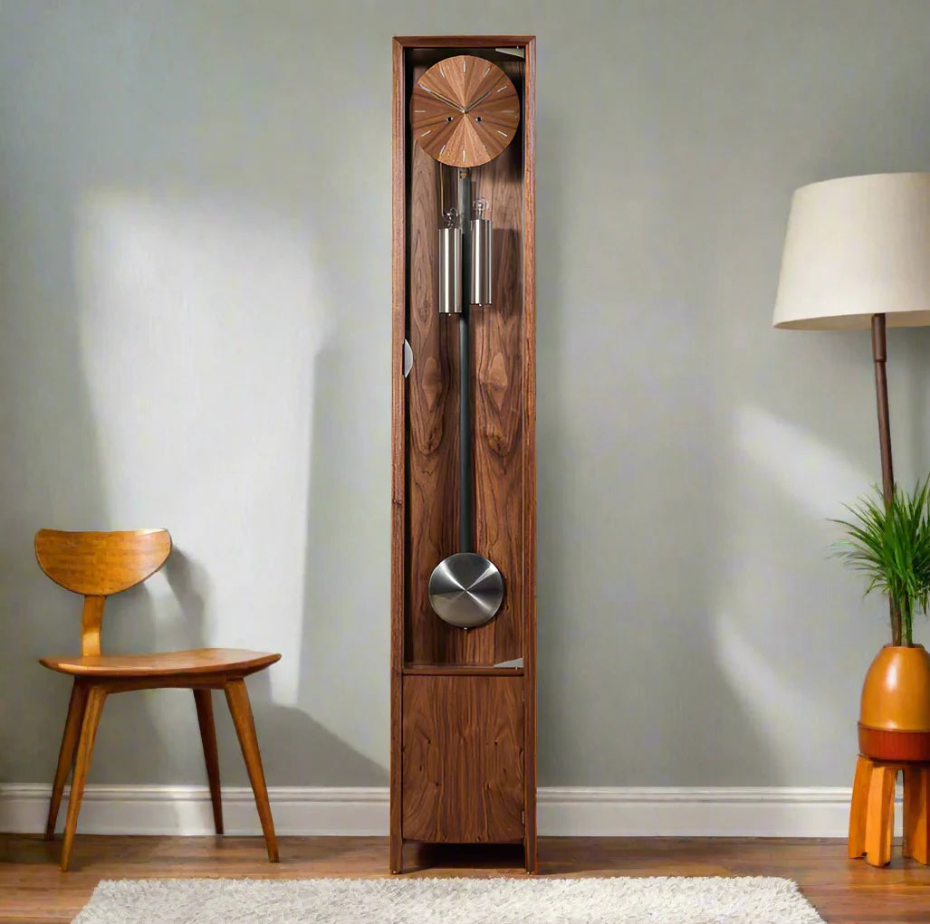 Comitti of London, Froxfield Floor Clock in Walnut, C1215S